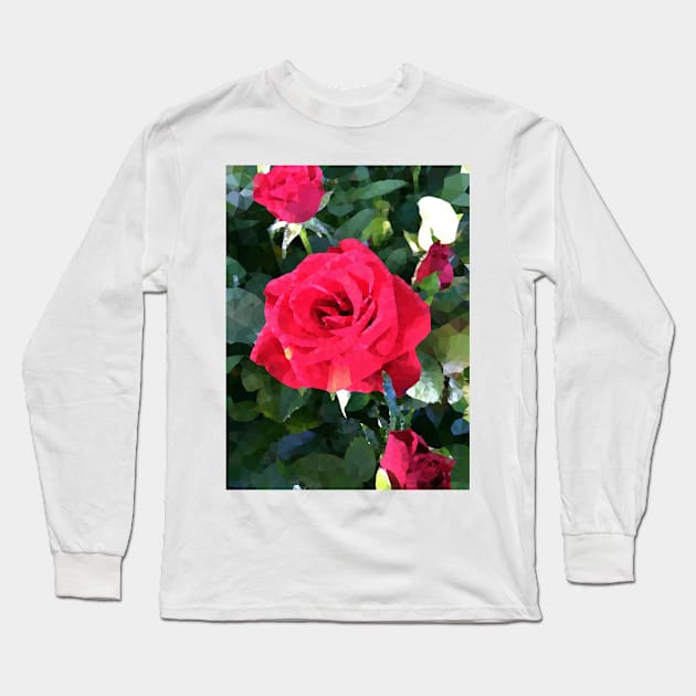 Roses Outside the Store 7 Long Sleeve T-Shirt by Ric1926